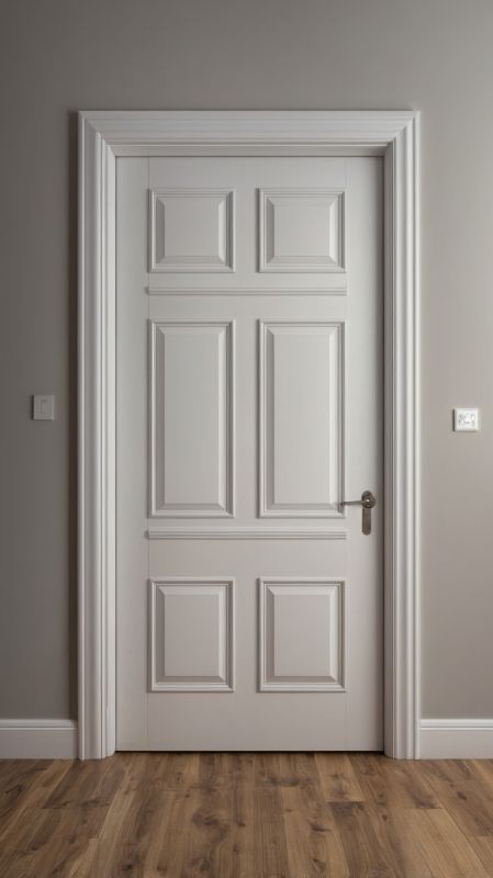 A stained door is more resistant to scratches and wear